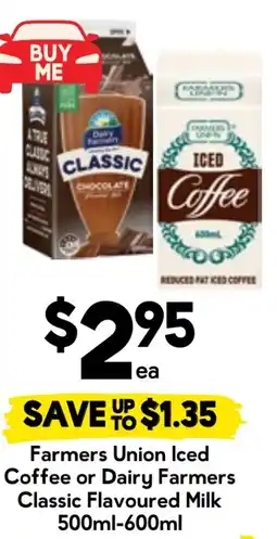 Drakes Farmers Union Iced Coffee or Dairy Farmers Classic Flavoured Milk offer