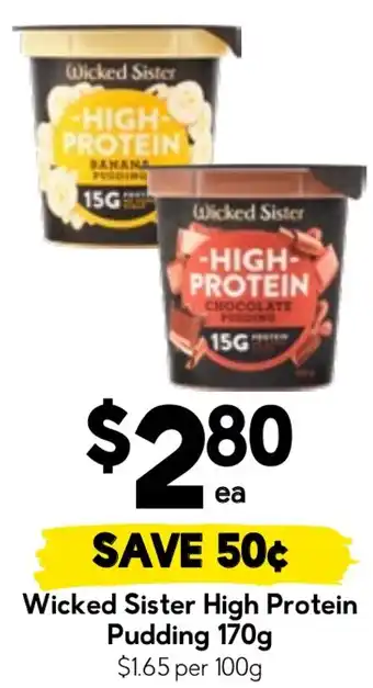 Drakes Wicked Sister High Protein Pudding offer
