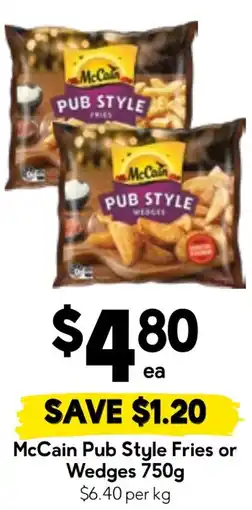 Drakes McCain Pub Style Fries or Wedges offer