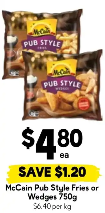 Drakes McCain Pub Style Fries or Wedges offer