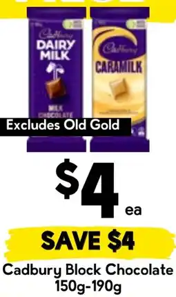 Drakes Cadbury Block Chocolate offer