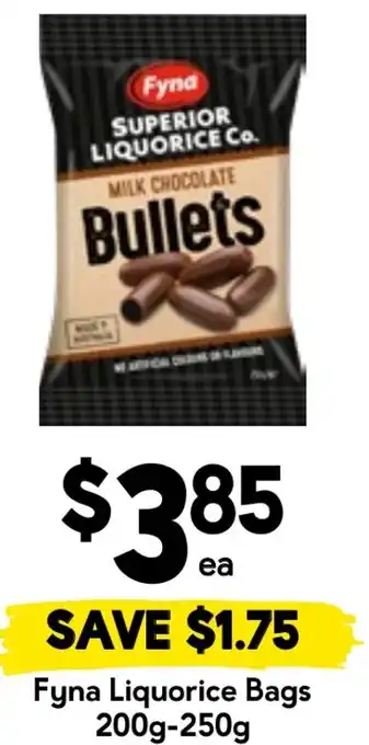 Drakes Fyna Liquorice Bags offer
