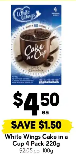 Drakes White Wings Cake in a Cup offer
