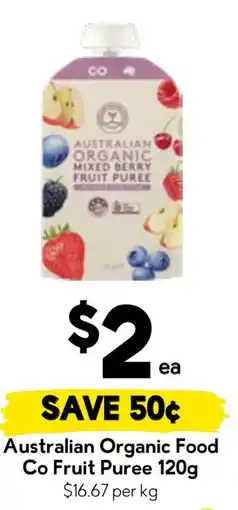 Drakes Australian Organic Food Co Fruit Puree offer