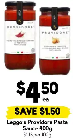 Drakes Leggo's Providore Pasta Sauce offer