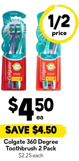 Drakes Colgate 360 Degree Toothbrush offer