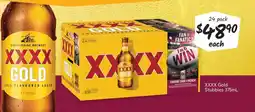Cellarbrations XXXX Gold Stubbies offer