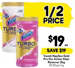 Drakes Vanish NapiSan Gold Pro Oxi Action Stain Remover offer