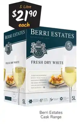 Cellarbrations Berri Estates Cask Range offer