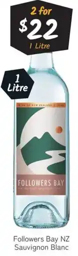 Cellarbrations Followers Bay NZ Sauvignon Blanc offer