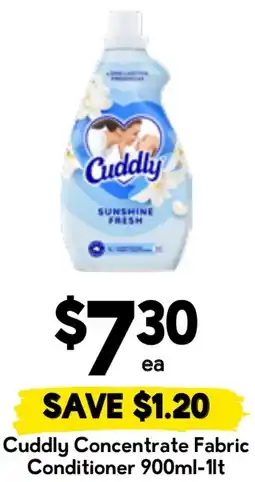 Drakes Cuddly Concentrate Fabric Conditioner offer