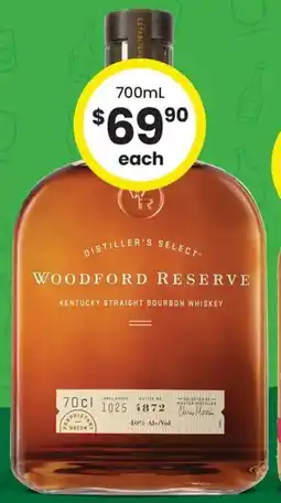The Bottle O Woodford Reserve Bourbon offer