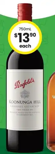 The Bottle O Penfolds Koonunga Hill Range offer