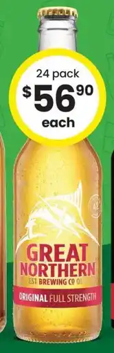 The Bottle O Great Northern Original Stubbies offer