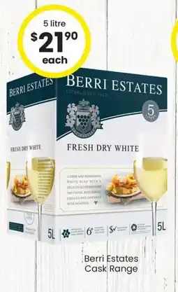 The Bottle O Berri Estates Cask Range offer
