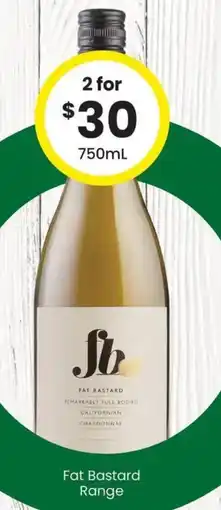 The Bottle O Fat Bastard Range offer