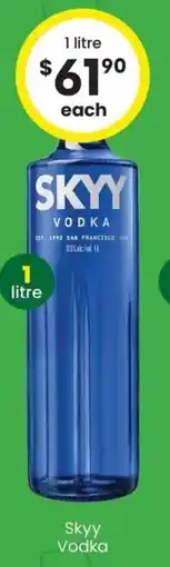 The Bottle O Skyy Vodka offer