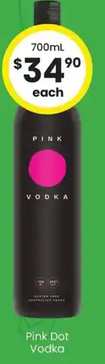 The Bottle O Pink Dot Vodka offer