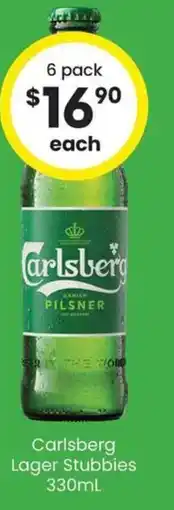 The Bottle O Carlsberg Lager Stubbies offer