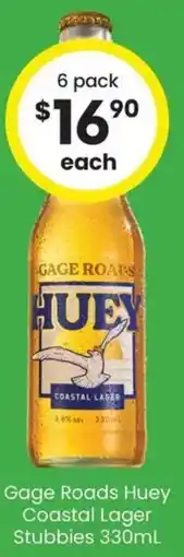 The Bottle O Gage Roads Huey Coastal Lager Stubbies offer