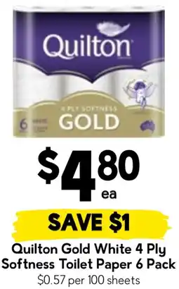 Drakes Quilton Gold White Softness Toilet Paper offer