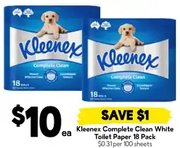 Drakes Kleenex Complete Clean White Toilet Paper offer