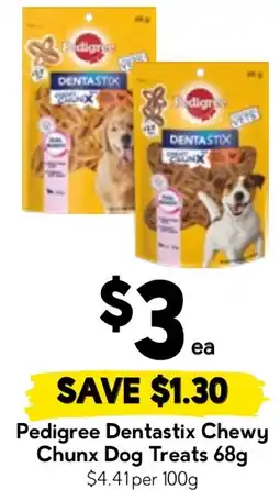 Drakes Pedigree Dentastix Chewy Chunx Dog Treats offer