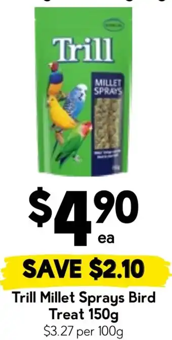 Drakes Trill Millet Sprays Bird Treat offer