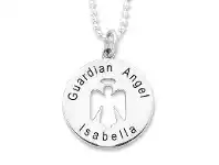 Bevilles Jewellery Personalised Guardian Angel Necklace offer