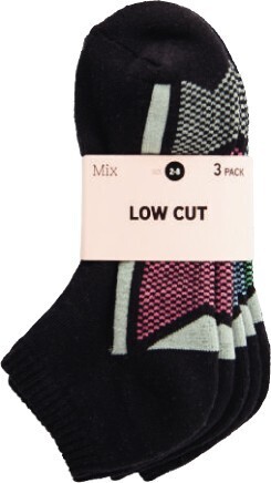 Coles Mix Womens Low Cut Socks 3 Pack offer