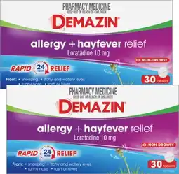 Discount Drug Stores Demazin Allergy + Hayfever Relief 30 Tablets offer