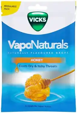 Discount Drug Stores Vicks VapoNaturals Honey Throat Drops offer