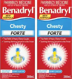 Discount Drug Stores Benadryl Chesty Forte Oral Liquid offer