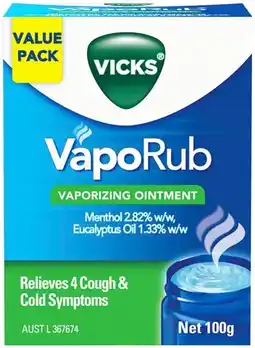 Discount Drug Stores Vicks VapoRub Vaporizing Ointment Value Pack offer