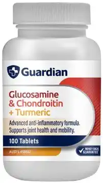 Discount Drug Stores Guardian Glucosamine & Chondroitin + Turmeric 100 Tablets offer