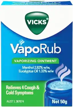 Discount Drug Stores Vicks VapoRub Vaporizing Ointment offer