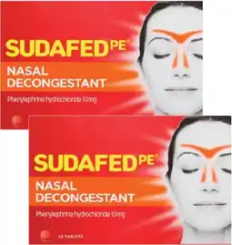 Discount Drug Stores Sudafed PE Nasal Decongestant 24 Tablets offer