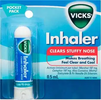 Discount Drug Stores Vicks Inhaler Pocket.5mL offer