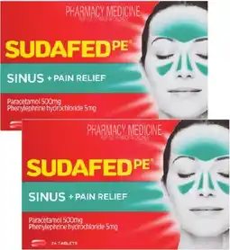 Discount Drug Stores Sudafed PE Sinus + Pain Relief 24 Tablets offer