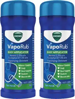 Discount Drug Stores Vicks VapoRub Vaporizing Ointment Easy Applicator offer