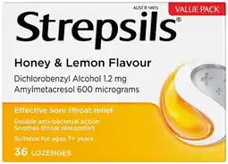Discount Drug Stores Strepsils Soothing Honey & Lemon Flavour 36 Lozenges offer