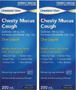 Discount Drug Stores Chemists' Own Chesty Mucus Cough Oral Liquid offer