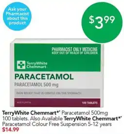 Terry White TerryWhite Chemmart Paracetamol offer