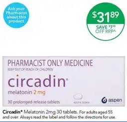 Terry White Circadin* Melatonin offer