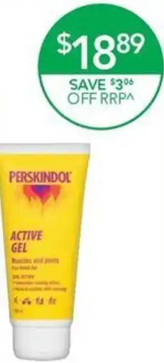 Terry White Perskindol Active Gel offer