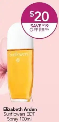 Terry White Elizabeth Arden Sunflowers EDT Spray offer