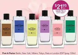 Terry White Pret A Porter Berlin, New York, Milano, Tokyo, Paris or London EDP Spray offer