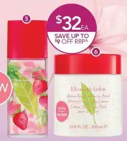 Terry White Elizabeth Arden Green Tea Strawberry Basil EDT Spray or Honey Drops Body Cream offer