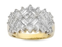 Bevilles Jewellery 9ct Yellow Gold Diamond Ring offer