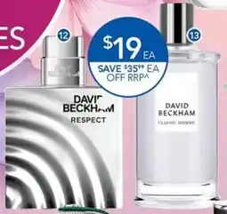 Terry White David Beckham Respect EDT Spray or David Beckham Classic Homme EDT Spray offer